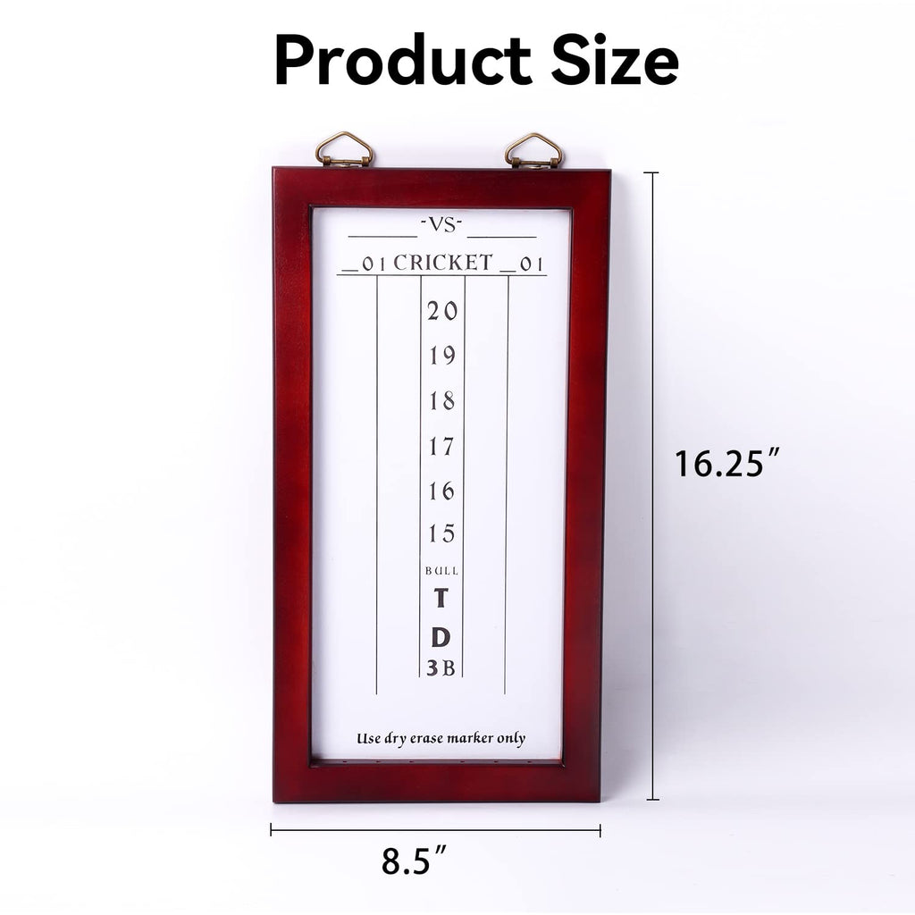 Gse Dry-Erase Dart Scoreboard For Dart Board Cricket And 01 Dart Games With Marker (Dry-Erase Scoreboard)