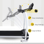 Yssoa High Performance Folding Treadmill, Workout Running Machine With Lcd Display And Phone Slot, Compact Treadmill For Fitness