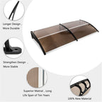Patio Door Window Awning Canopy, Polycarbonate Cover Front Door Outdoor Patio Awning Canopy Uv Rain Snow Protection Hollow Sheet