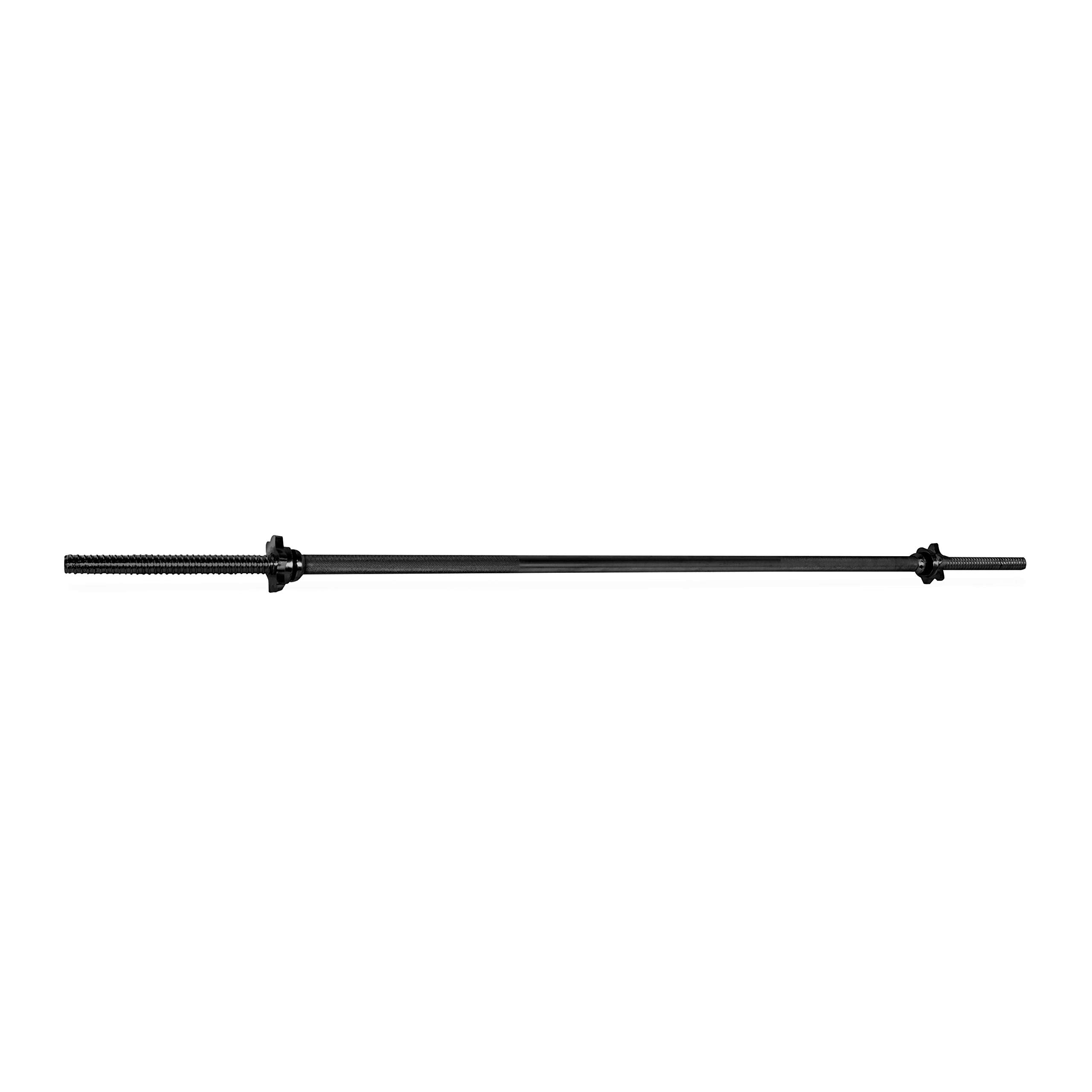 CAP Barbell 57 Standard Solid Threaded Bar with Star-Lock Collars, 1-inch