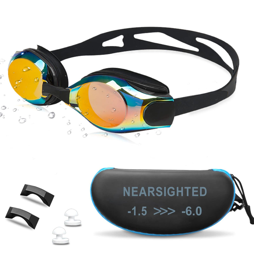 Aikotoo Wide View Nearsighted Swim Goggles