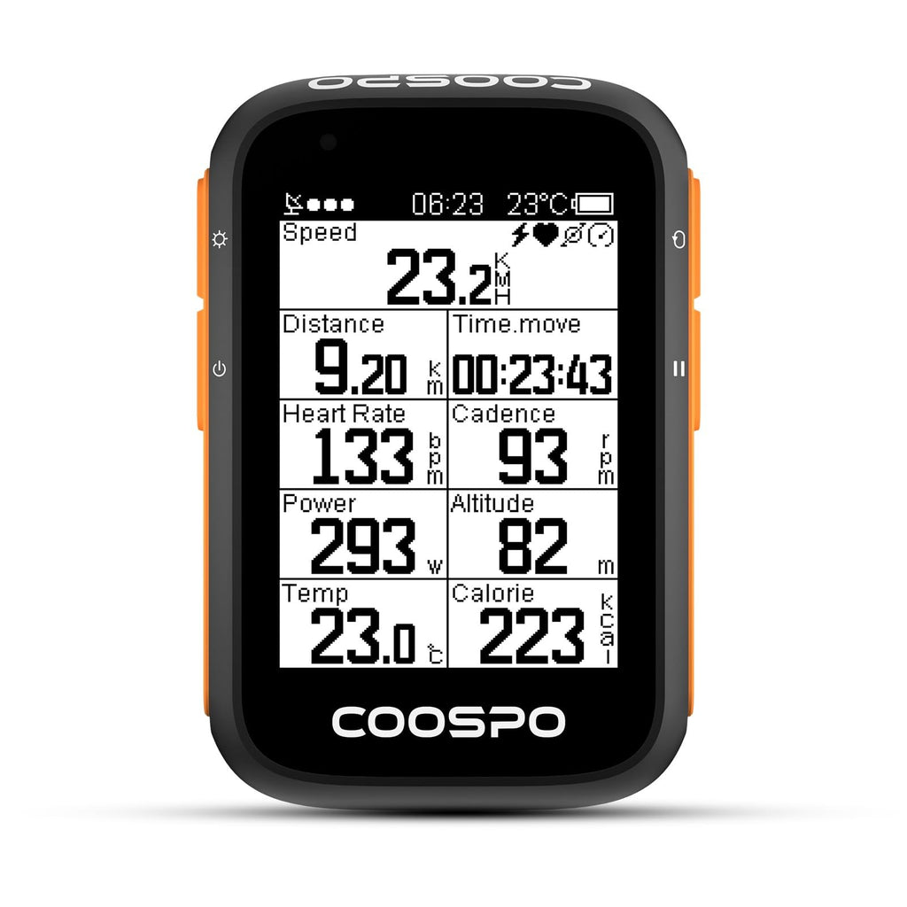Coospo Bike Computer Wireless Gps,Bike Speedometer Auto Backlight,Bluetooth4.0 Ant Cycling Gps Computer,Bicycle Computer Bc200 W