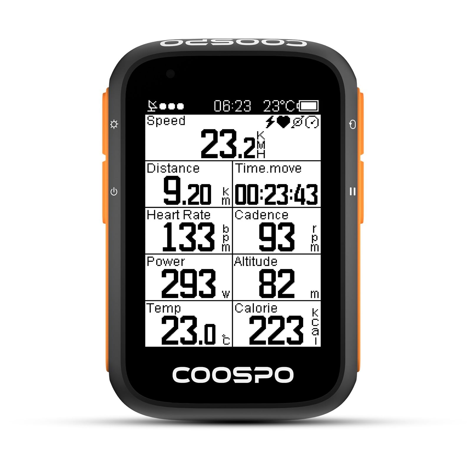 COOSPO Bike Computer Wireless GPS,Cycling Computer Bike Speedometer Auto Backlight,Bluetooth4.0 ANT Cycling GPS Unit,Bicycle Com