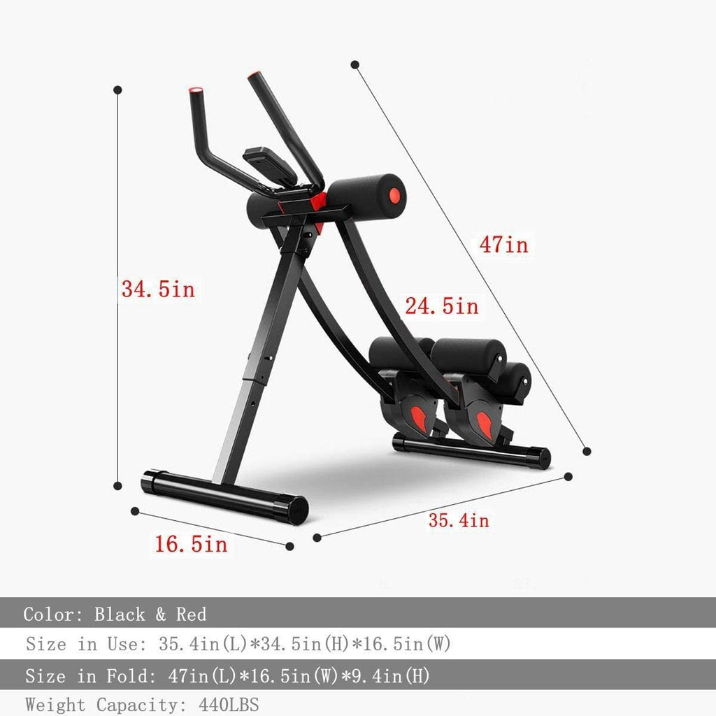 Fitlaya Fitness Ab Machine, Ab Workout Equipment For Home Gym, Height Adjustable Ab Trainer, Foldable Fitness Equipment.