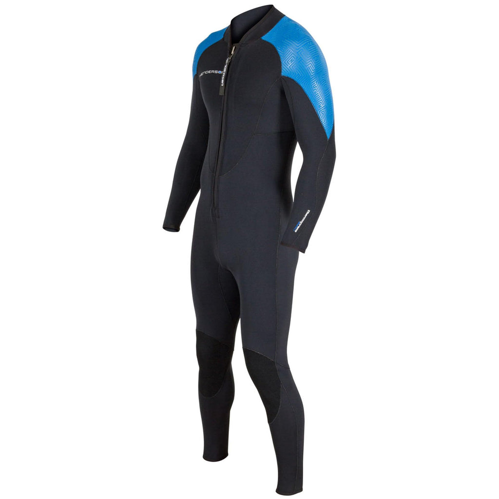 Henderson 3Mm Thermoprene Pro Men? Front Zip Jumpsuit, Black/Blue, L