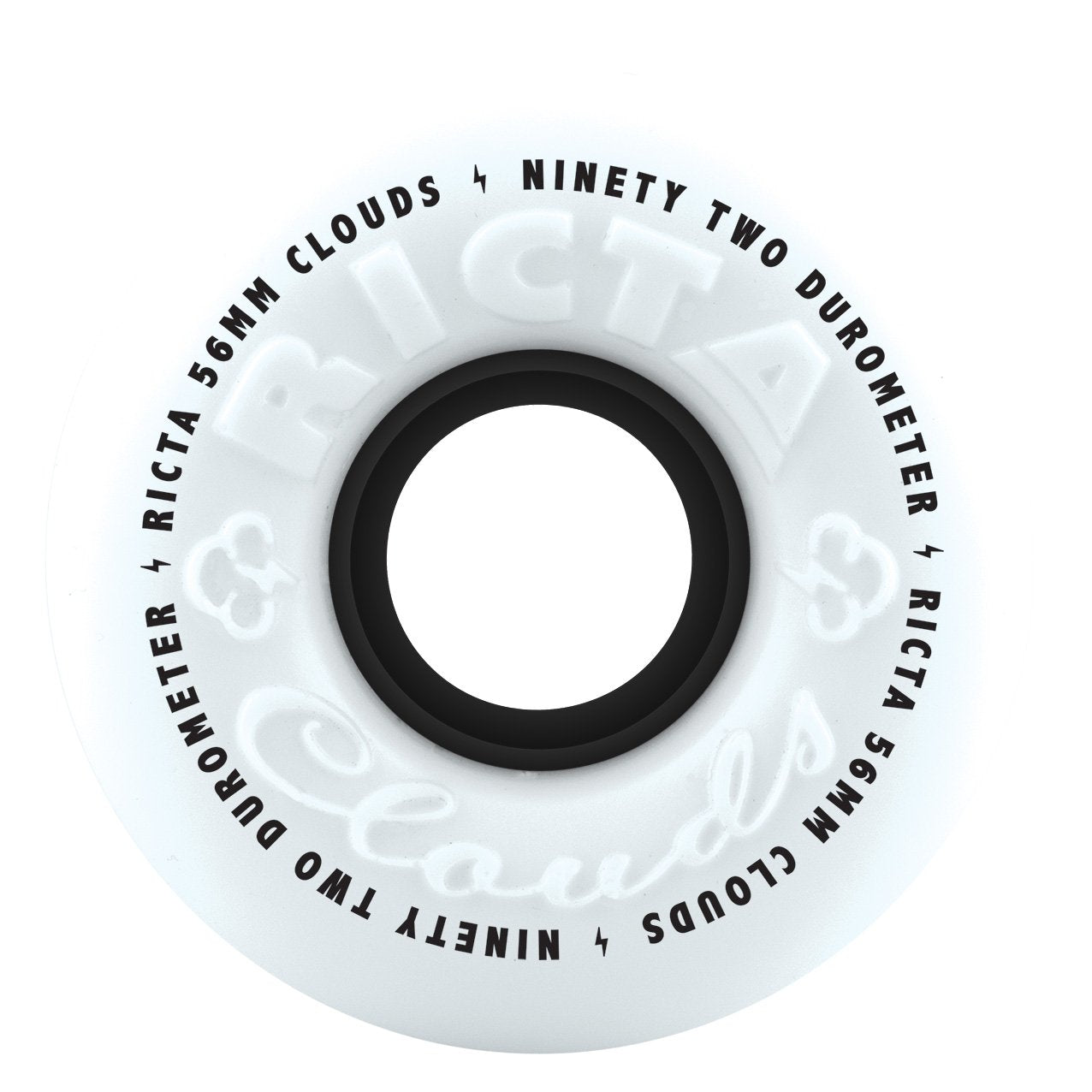 Ricta 56Mm Clouds Black 92A Skateboard Wheels