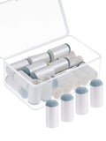 Gejoy 24 Pieces Slip On Pool Cue Tips Billiard Cue Tips Slip-On Cue Tip Replacement With Storage Box