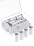 Gejoy 24 Pieces Slip On Pool Cue Tips Billiard Cue Tips Slip-On Cue Tip Replacement With Storage Box