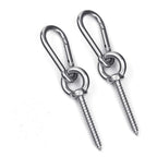 Hammock Hanging Kit, Load Capacity 1400 Lb, Stainless Steel Hammock Hook Carabiner Set For Yoga Hammock Swing Chair Indoor Outdo