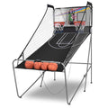 Giantex Foldable Basketball Arcade Game, 8 Game Options, Electronic Double Shot 2 Player W/ 4 Balls And Led Scoring System, Indo
