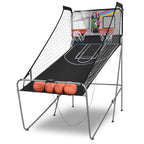 Giantex Foldable Basketball Arcade Game, 8 Game Options, Electronic Double Shot 2 Player W/ 4 Balls And Led Scoring System, Indo