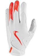 Nike Vapor Jet 8.0 Football Gloves White | White | Orange Medium