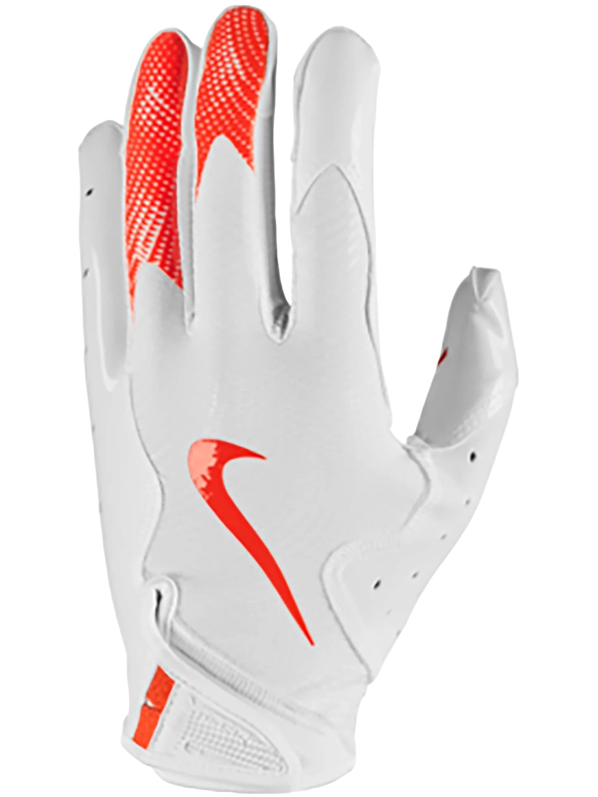 Nike Vapor Jet 8.0 Football Gloves White | White | Orange Medium