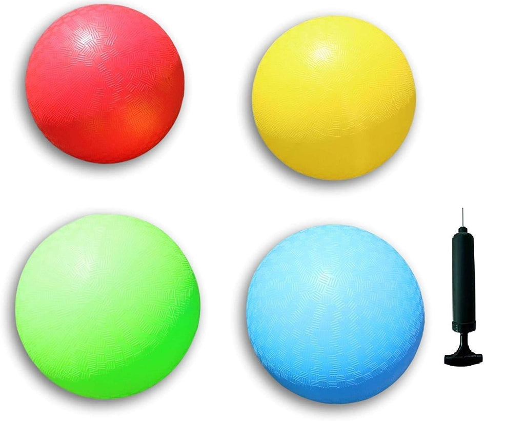 8.5 Inch Playground Balls Red, Blue, Green And Yellow! (12 Pack, Red,Blue,Green,Yellow)