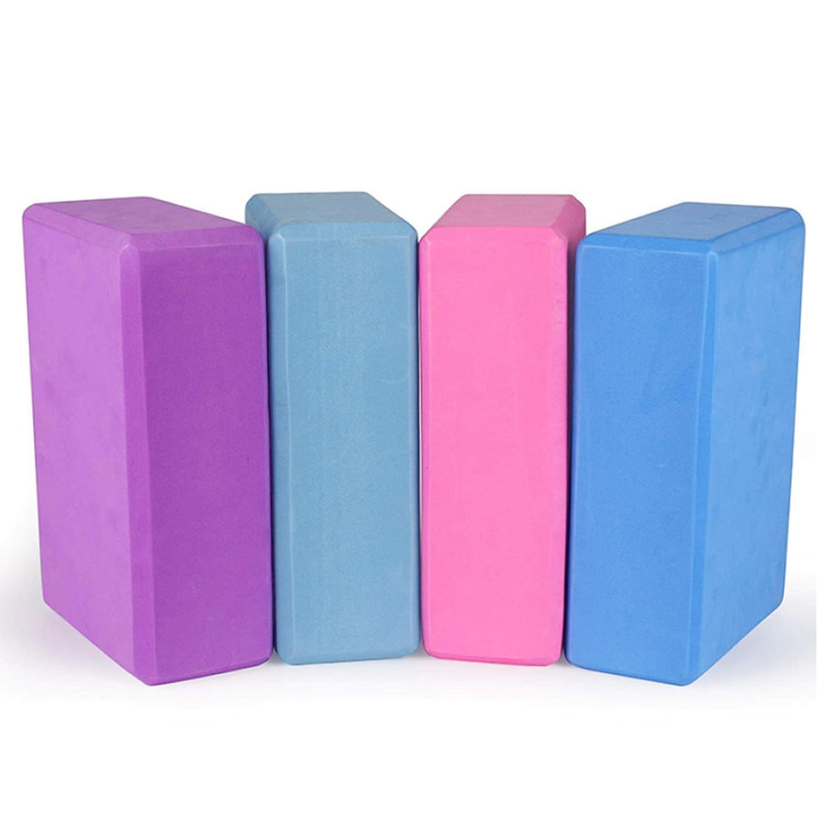 Vaximel Blocks 4 Pack High Density Brick Foam Blocks To Improve Strength, Flexibility And Balance, Light Weight And NonSlip Sur