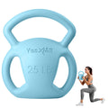 Yes4All Kettlebell Weight with Wide Multigrip Handle for Dumbbell Weights Exercises, Full Body Workout Equipment - 25lbs - Blue