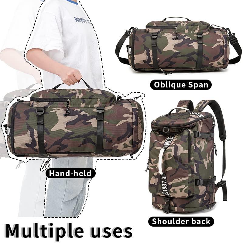 Funyago Outdoor Waterproof Backpack Hiking, Fishing, Camping Large Capacity Multifunctional Laptop Backpack, Suitable For Both M