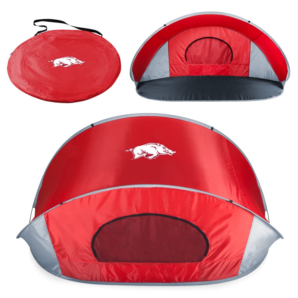 Ncaa Arkansas Razorbacks Manta Portable Beach Tent - Pop Up Tent - Beach Sun Shelter Pop Up