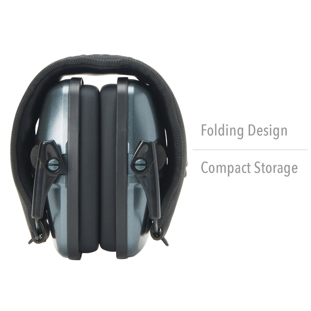 Howard Leight Honeywell Ademco Howard Leight Impact Sport With Bluetooth, Metallic Charcoal Gray With Cooling Gel Ear Pads (R-02