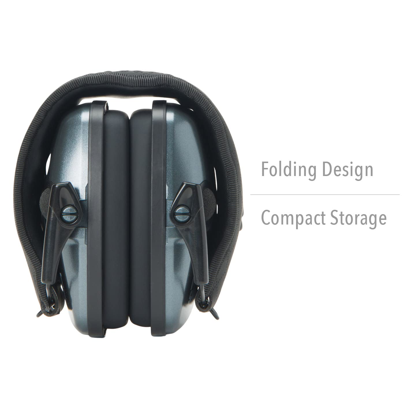 Howard Leight Honeywell Ademco Howard Leight Impact Sport With Bluetooth, Metallic Charcoal Gray With Cooling Gel Ear Pads (R-02