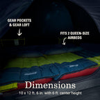Coleman Skydome 6-Person Screen Room Camping Tent With Dark Room Technology