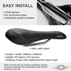 Terry Liberator X Gel Bike Seat For Women - Comfortable Touring Bicycle Seat Cushion, Wider Contoured Rear & Large Cutaway, Dura