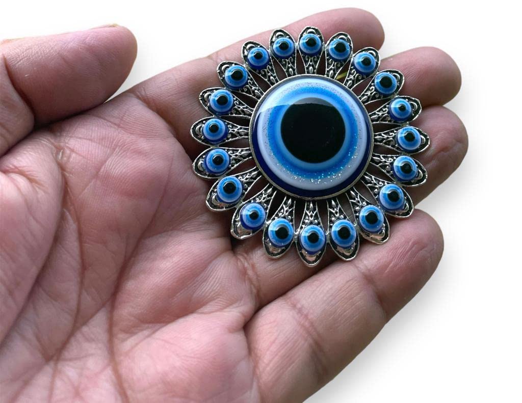 Blue Beads Home&Decor Magnets Sun Designturkish Evil Eye Fridge Magnet Refrigerator StickerSign Of Good Luck&Protection Unique