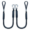 Bungee Dock Line Mooring Rope For Docking With Stainless Steel Clip Accessories For Boats Pwc, Built In Snubber, Kayak, Watercra