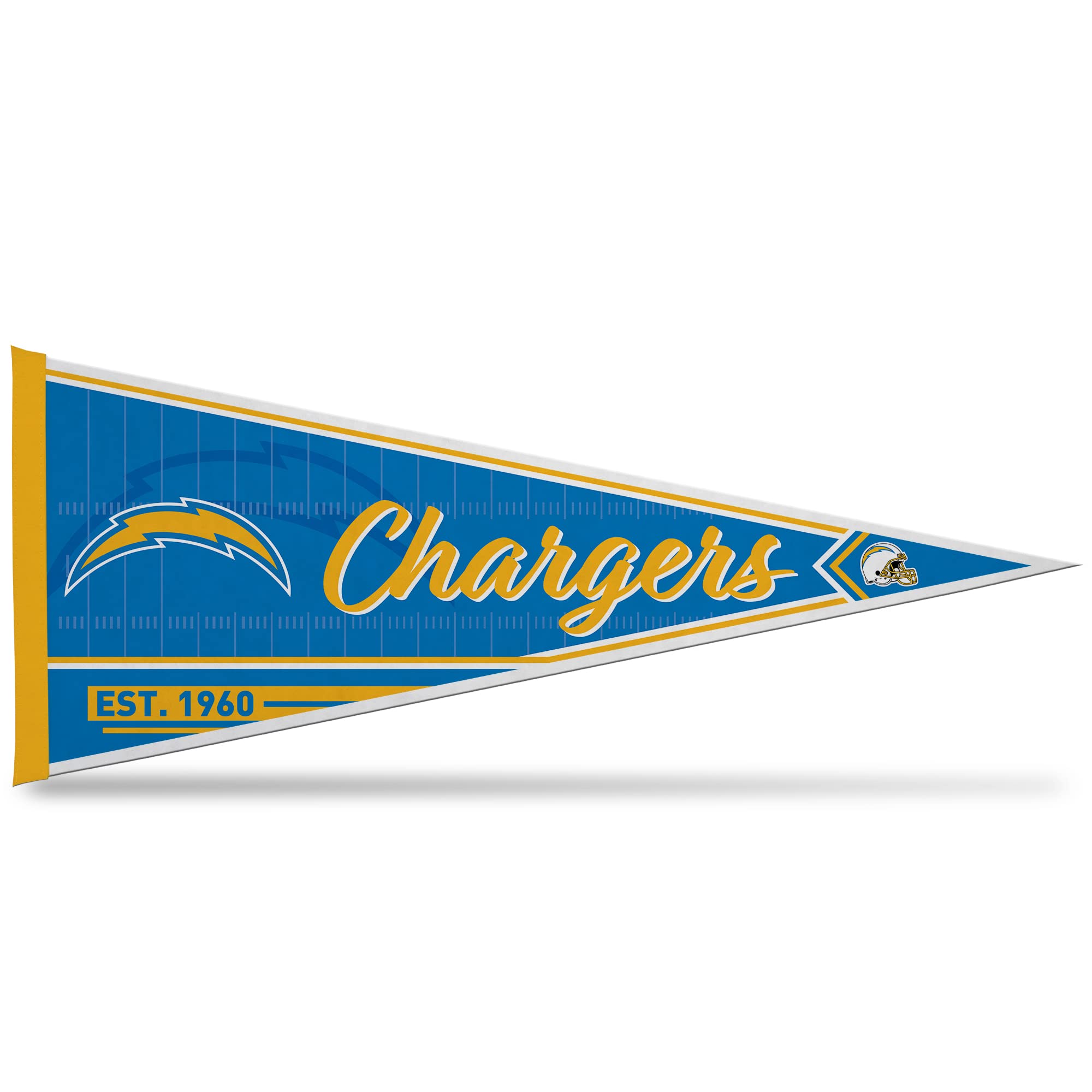 Rico Industries Nfl Football Los Angeles Chargers Classic 12'' X 30'' Felt Wall D  Cor Pennant - Great For Home/Bed Room/Man Cav