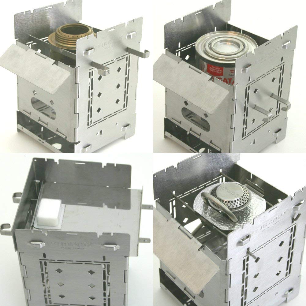 Firebox Bushcraft Camp Stove Kit - Wood Burning/Multi Fuel - Collapsible/Folding - Portable Campfire - Model Gen 2 5 Inch / G2-5