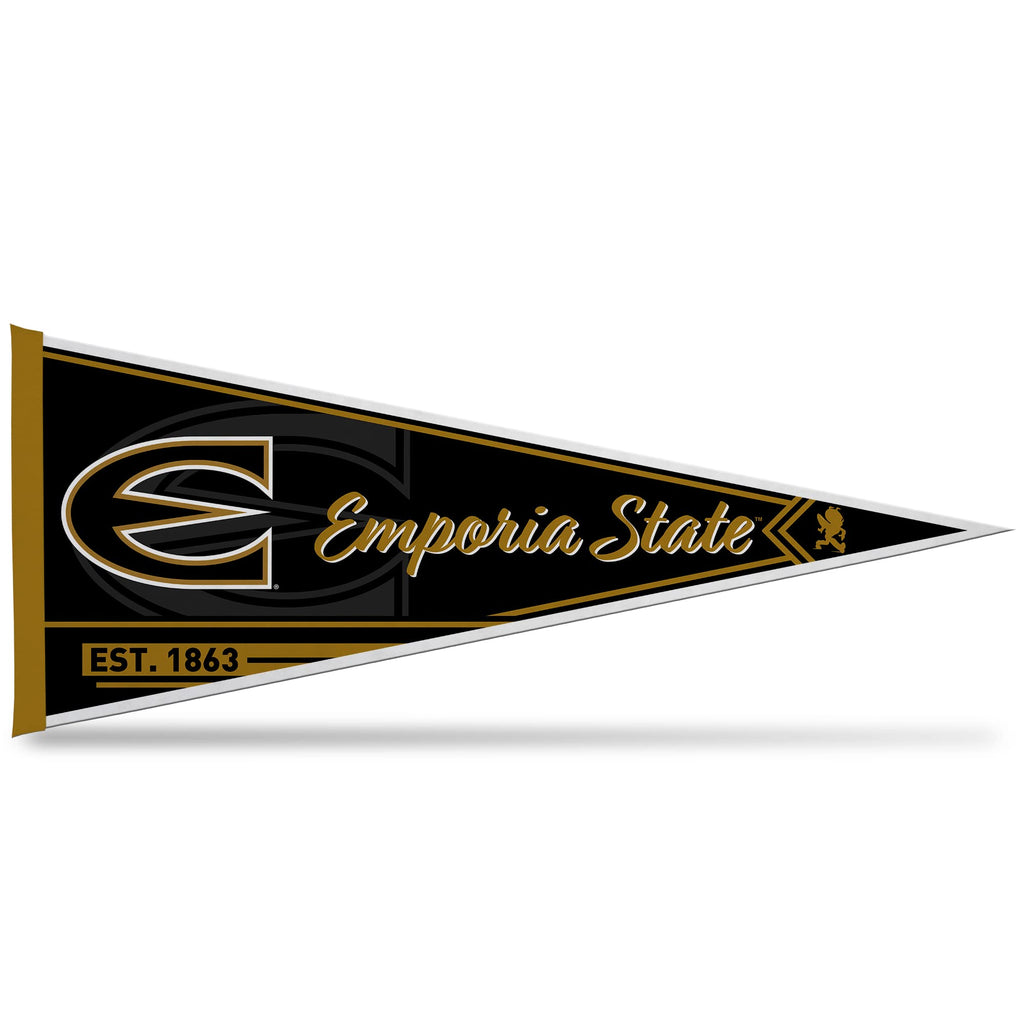 Rico Industries Ncaa Emporia State Hornets Classic 12'' X 30'' Felt Wall D  Cor Pennant - Great For Home/Bed Room/Man Cave D  Co