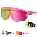 Moofee Cycling Glasses Sports Polarized Sunglasses For Men Women Riding Fishing Golf Baseball Running Glasses (Mf006-Pink)