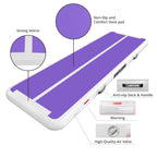 Awsum Air Gymnastics Mat 10Ft/13Ft/16Ft/20Ft/23Ft Inflatable Track Training Mat 4/8 Inches Thick Tumbling Mat With Electric Pump