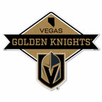 Rico Industries Nhl Vegas Golden Knights Diamond Shape Cut Pennant - Home And Living Room D  Cor - Soft Felt Ez To Hang 18X0.10X
