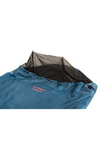 Snugpak Travelpak Traveler Sleeping Bag With Mosquito Net, Lightweight Right Hand Zip, Petrol Blue