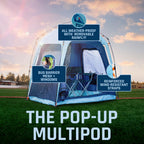 Fofana Pop Up Tents For Camping - 4-Person Dome, Blue - Windproof & Water-Resistant Cold Weather Tent & Pop Up Shelter With 270-