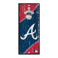 MLB Atlanta Braves 5x11 Wood Sign Bottle Opener, Team Colors, 5x11