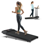 Wellfit 10% Incline Walking Pad, Under Desk Treadmill For Home Office Small, Only 29Lb Lightweight Smart Treadmill With Mute Rem
