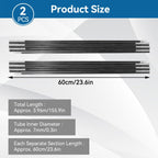 Tent Replacement Pole, 4M Camping Tent Poles Replacement For 3-4 People Fiberglass Camping Tent Pole Bars Outdoor Support Rods A