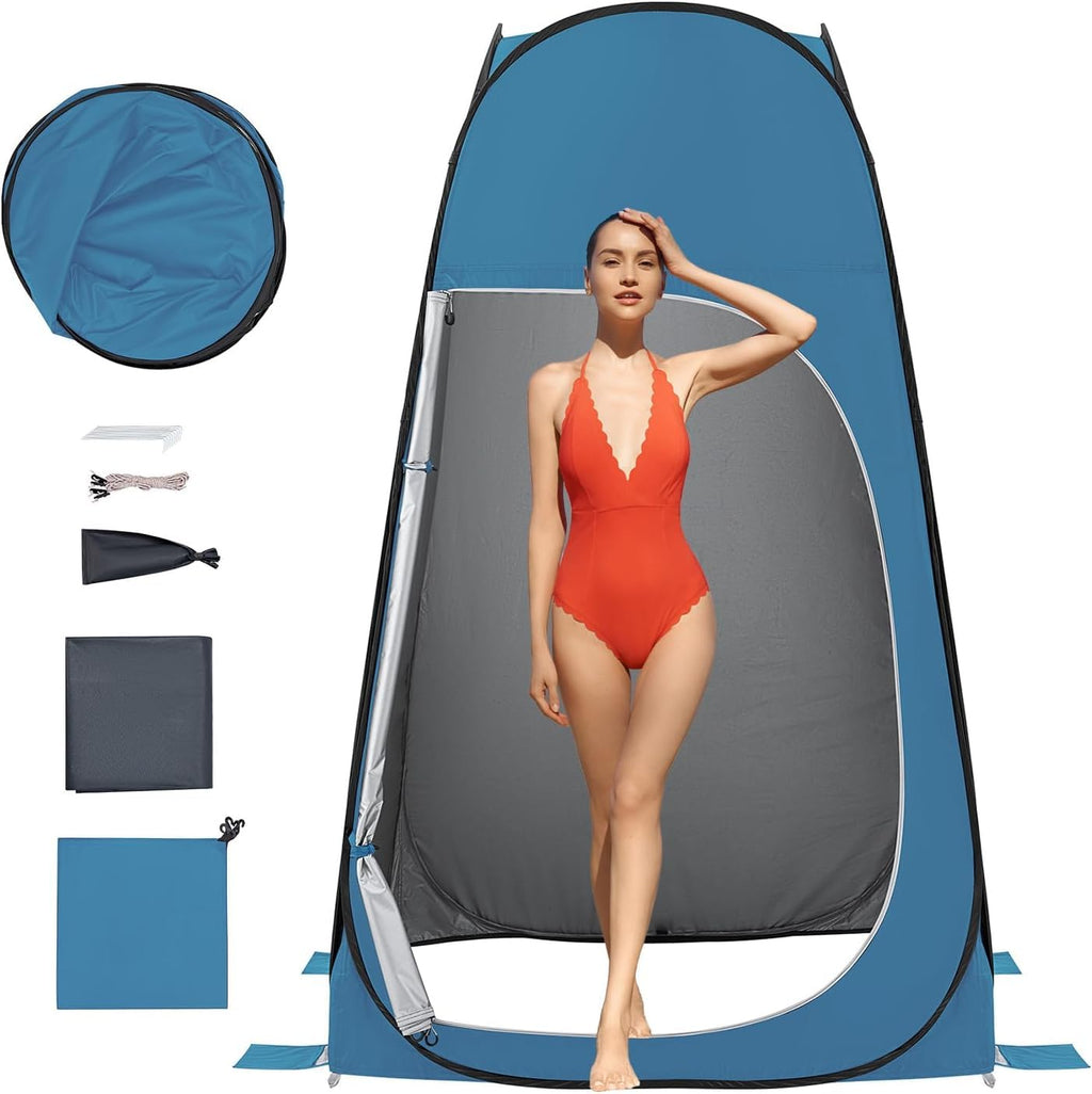 Kingcamp Pop Up Shower Tent, Waterproof & Easy Setup Changing Room Portable Toilet Tent With Carry Bag For Beach, Camping & Hiki