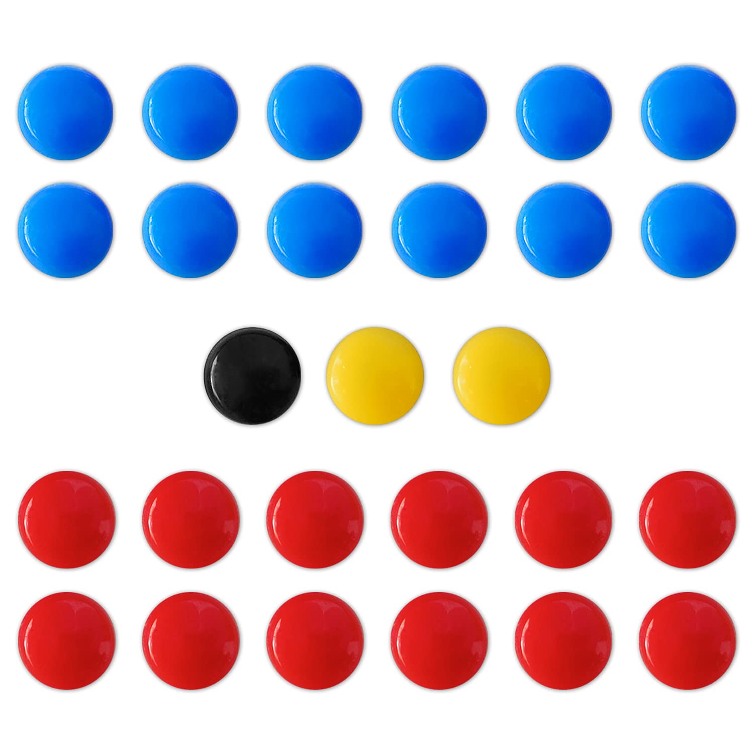 LEAP Soccer Magnets 27 Picese Use to Magnetic Whiteboard 2 Team Sport Goal Player Magnets for Magnetic Clipboard Coach Board