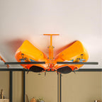 Vevor Kayak Ceiling Storage Rack, Ceiling Storage Rack For 2 Kayak Canoe Sup, Adjustable Height Overhead Kayak Holder Hanger Wit