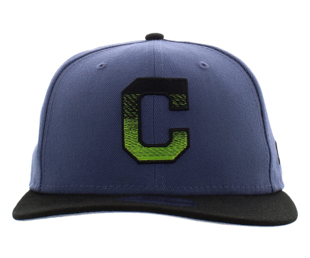 New Era Snapback Cleveland Indians Mens Size OS, Color: Obisidian Cleveland Indians
