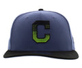 New Era Snapback Cleveland Indians Mens Size OS, Color: Obisidian Cleveland Indians
