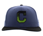 New Era Snapback Cleveland Indians Mens Size OS, Color: Obisidian Cleveland Indians