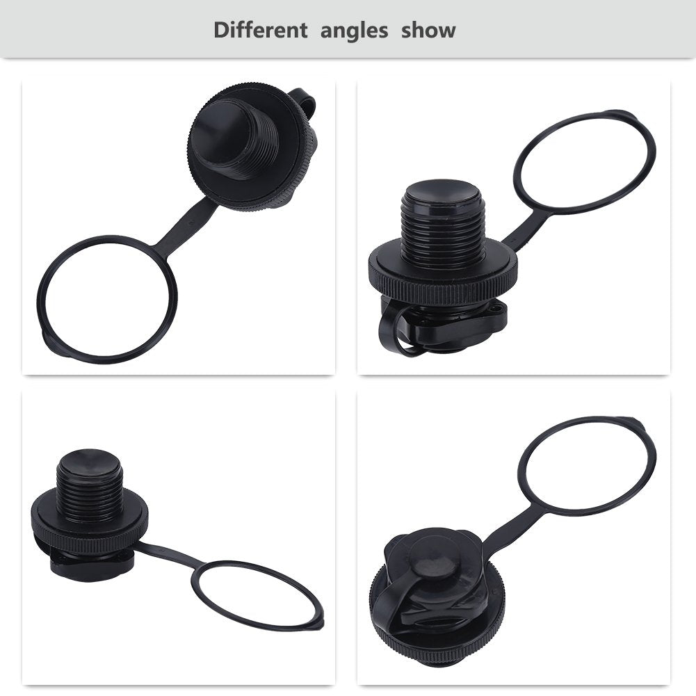 Alomejor Inflatable Boat Air Valve Screw 2Pcs Valve Air Valve Replacement For Inflatable Boat Jilong Fishing Boat Airbed Raft