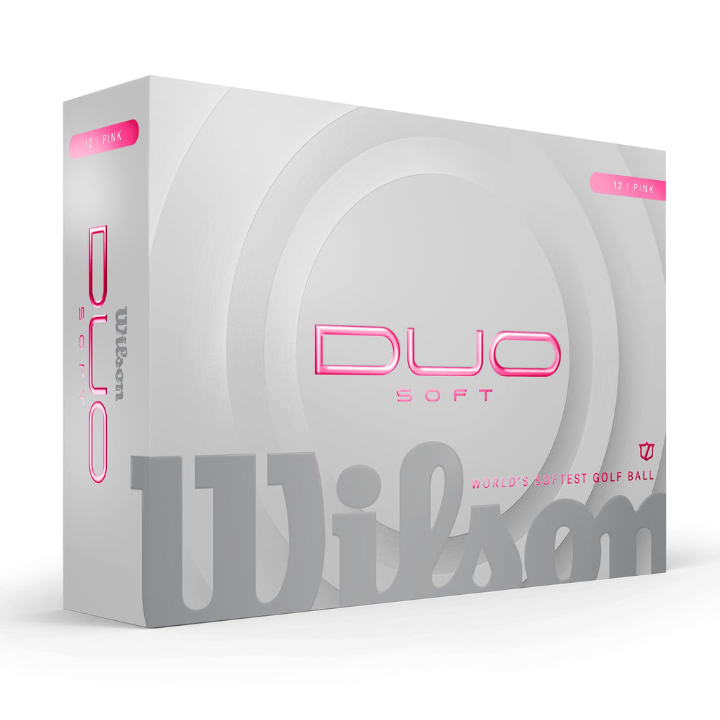 Wilson 2025 Duo Soft Golf Balls - Pink, 12 Balls