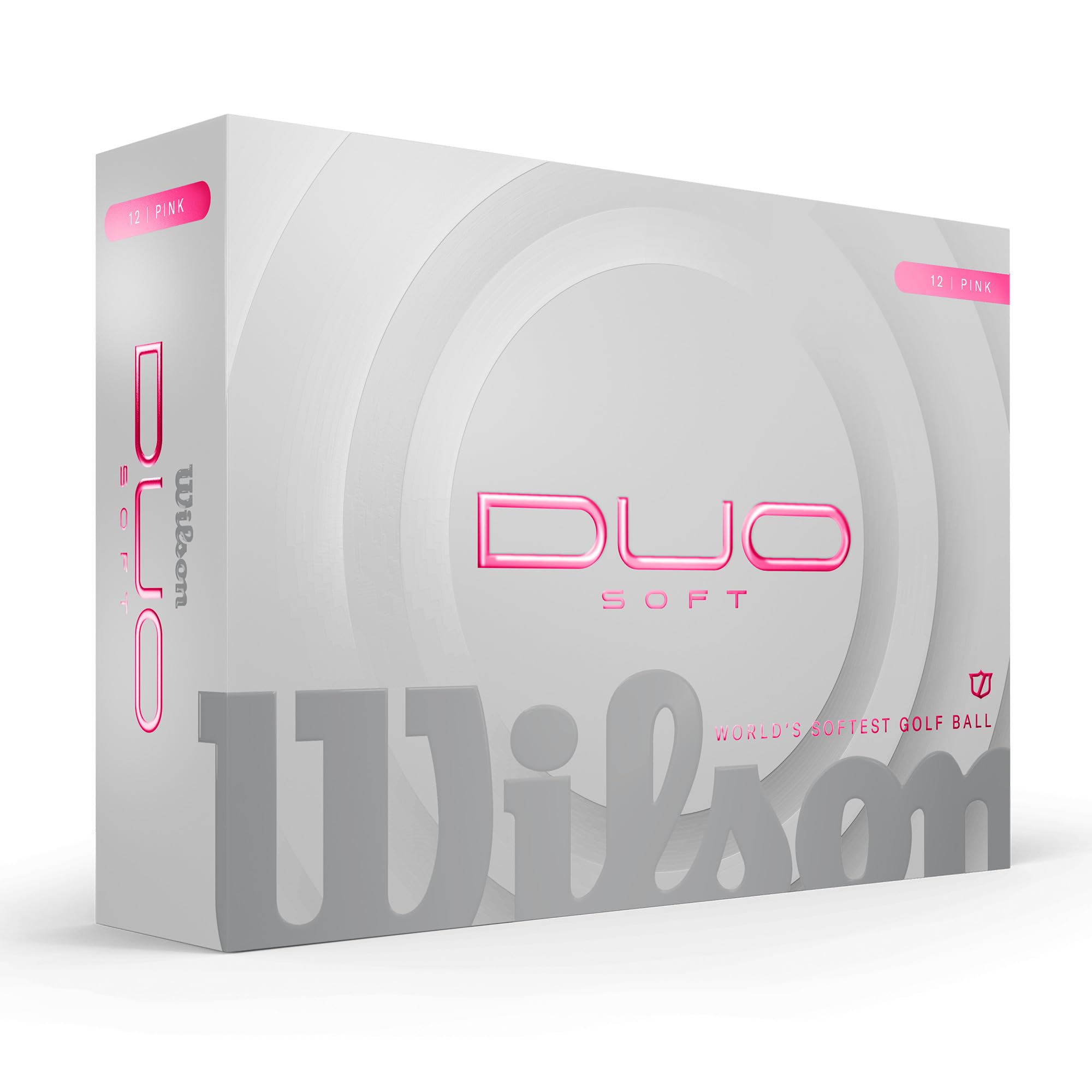Wilson 2025 Duo Soft Golf Balls - Pink, 12 Balls