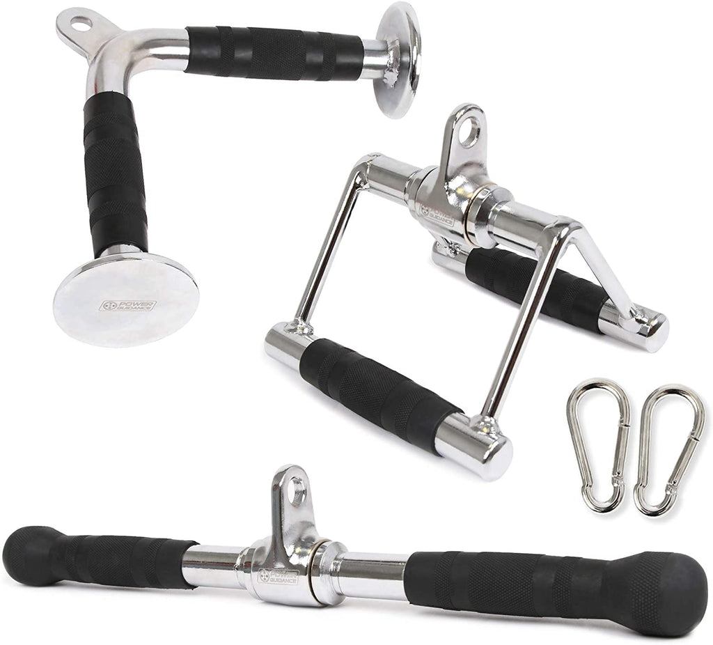 Power Guidance Triceps Pull Down Attachment, Cable Machine Accessories For Home Gym, Lat Pull Down Attachment Weight Fitness - L
