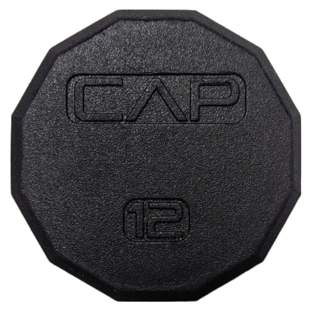 Cap Barbell 12-Sided Coated Dumbbell, 12 Lb